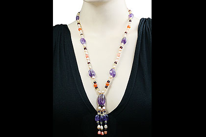 SKU 7452 unique Amethyst Necklaces Jewelry