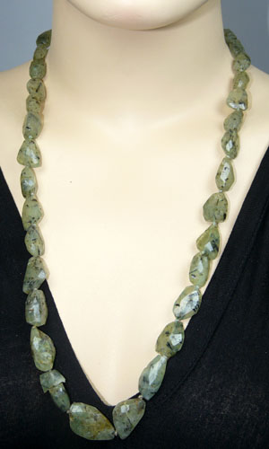 SKU 7473 unique Prehnite Necklaces Jewelry