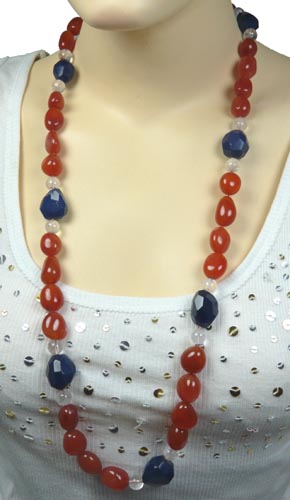 SKU 7475 unique Chalcedony Necklaces Jewelry