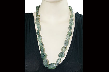 SKU 7477 unique Prehnite Necklaces Jewelry