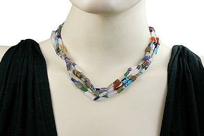 SKU 7478 unique Multi-stone Necklaces Jewelry