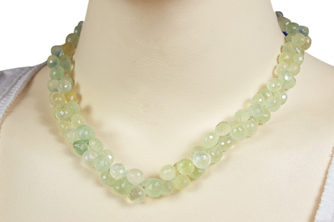 SKU 7561 unique Prehnite Necklaces Jewelry