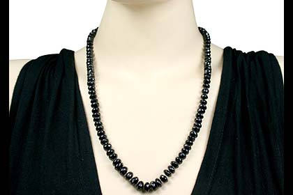 SKU 7570 unique Black Spinel Necklaces Jewelry