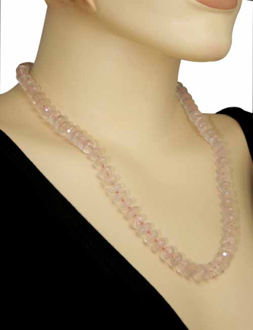 SKU 7571 unique Rose quartz Necklaces Jewelry