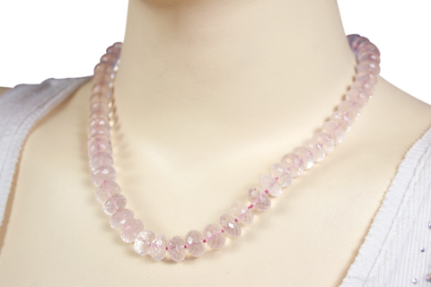 SKU 7581 unique Rose quartz Necklaces Jewelry