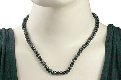 SKU 7586 unique Black Spinel Necklaces Jewelry