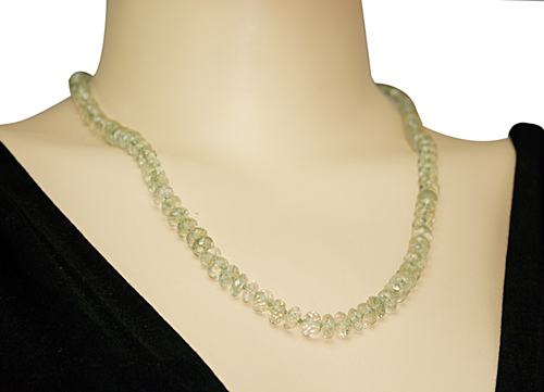 SKU 7587 unique Green amethyst Necklaces Jewelry