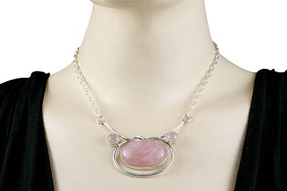 SKU 765 unique Rose quartz Necklaces Jewelry