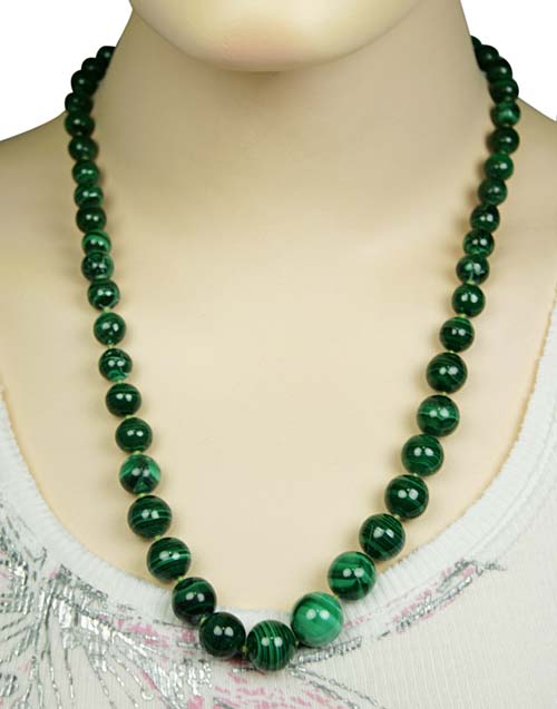 SKU 7717 unique Malachite Necklaces Jewelry