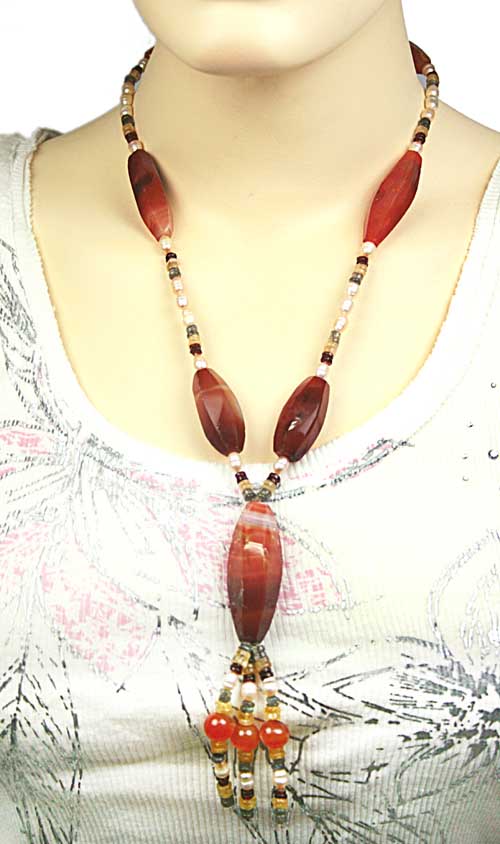 SKU 7764 unique Carnelian Necklaces Jewelry