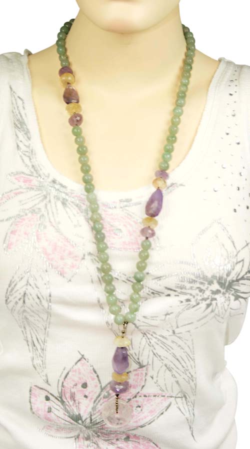 SKU 7949 unique Multi-stone Necklaces Jewelry