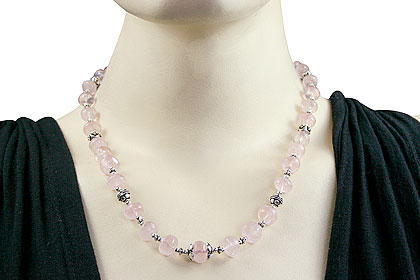SKU 7983 unique Rose quartz Necklaces Jewelry