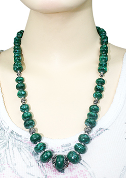 SKU 7985 unique Malachite Necklaces Jewelry