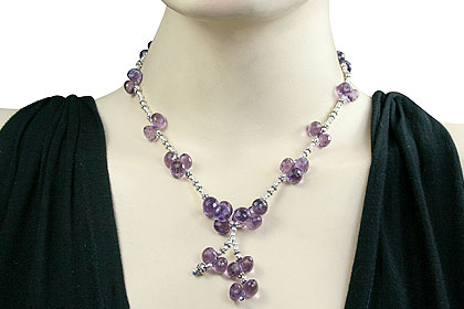 SKU 8076 unique Amethyst Necklaces Jewelry