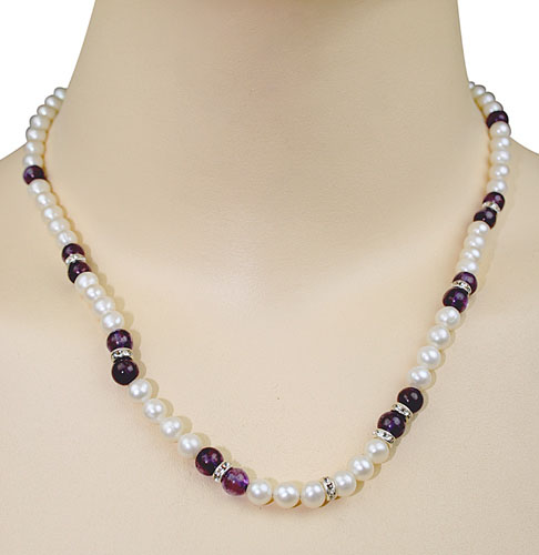 SKU 8472 unique Pearl Necklaces Jewelry