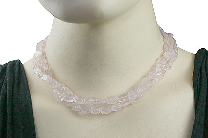 SKU 8844 unique Rose quartz Necklaces Jewelry