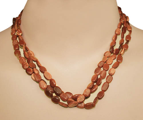 SKU 8845 unique Goldstone Necklaces Jewelry