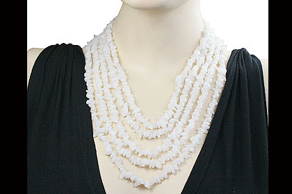 SKU 8921 unique Snow Quartz Necklaces Jewelry