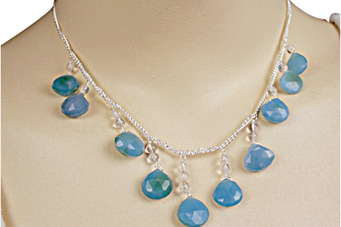 SKU 9029 unique Chalcedony Necklaces Jewelry