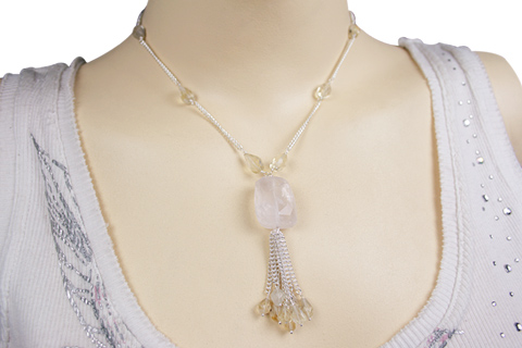 SKU 9032 unique Lemon Quartz Necklaces Jewelry