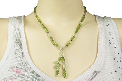 SKU 9093 unique Prehnite Necklaces Jewelry