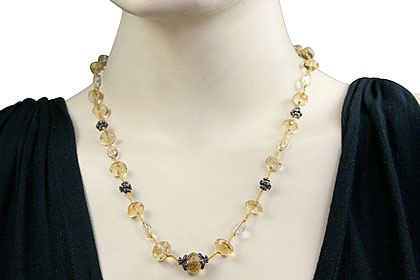 SKU 9208 unique Citrine Necklaces Jewelry