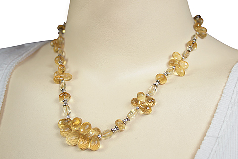 SKU 9219 unique Citrine Necklaces Jewelry