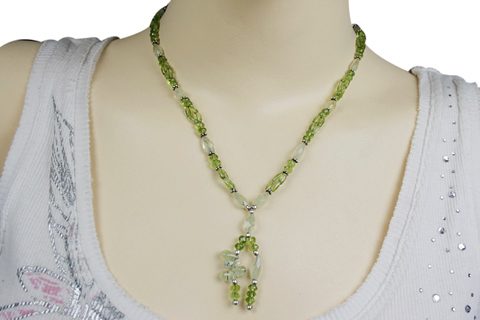 SKU 9220 unique Prehnite Necklaces Jewelry