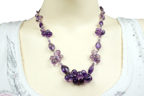 SKU 9221 unique Amethyst Necklaces Jewelry