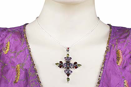 SKU 1191 unique Multi-stone Pendants Jewelry