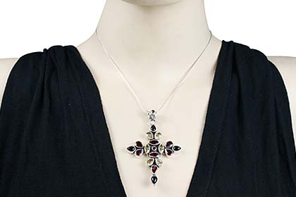 SKU 1194 unique Multi-stone Pendants Jewelry
