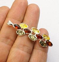 SKU 12615 unique Amber Pendants Jewelry