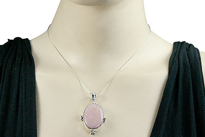 SKU 15443 unique Pink Opal Pendants Jewelry