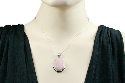 SKU 15444 unique Pink Opal Pendants Jewelry