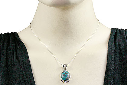 SKU 15450 unique Chrysocolla Pendants Jewelry
