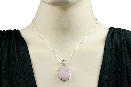 SKU 15455 unique Pink Opal Pendants Jewelry