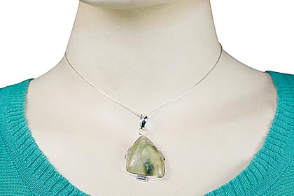 SKU 1650 unique Prehnite Pendants Jewelry