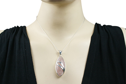 SKU 1677 unique Rose quartz Pendants Jewelry