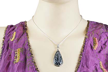 SKU 1748 unique Obsidian Pendants Jewelry