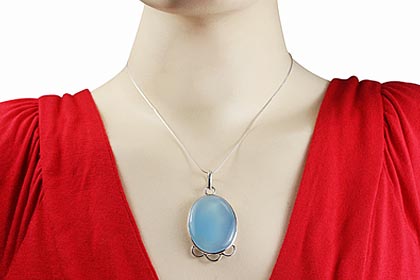 SKU 1764 unique Chalcedony Pendants Jewelry