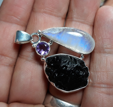 SKU 22133 unique Amethyst Pendants Jewelry