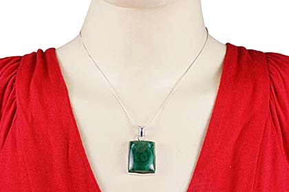 SKU 3009 unique Malachite Pendants Jewelry
