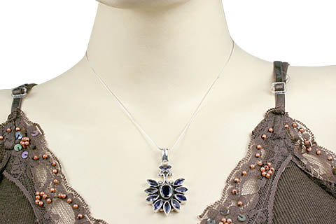 SKU 3111 unique Iolite Pendants Jewelry