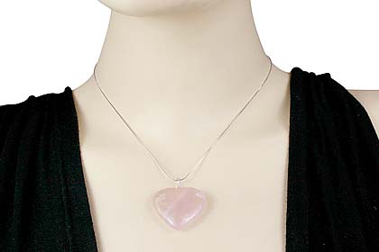 SKU 622 unique Rose quartz Pendants Jewelry