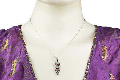 SKU 672 unique Garnet Pendants Jewelry