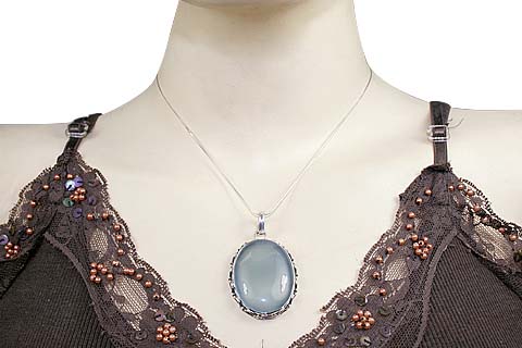 SKU 676 unique Chalcedony Pendants Jewelry