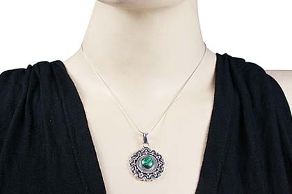 SKU 6996 unique Malachite Pendants Jewelry