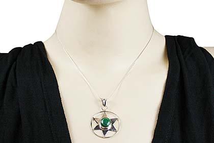 SKU 7126 unique Malachite Pendants Jewelry