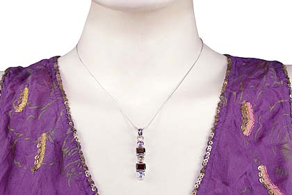 SKU 7286 unique Garnet Pendants Jewelry