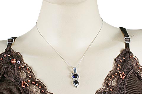SKU 747 unique Iolite Pendants Jewelry